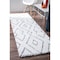 Nuloom Beaulah Modern Trellis Shag Area Rug 2ft 6in x 6ft HJKZ01A-2606 - alternate 1